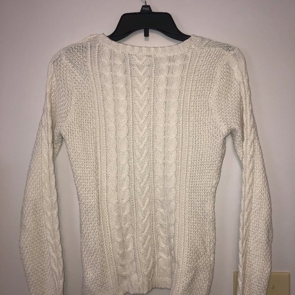 Forever 21 White Knit Sweater - Picture 2 of 3